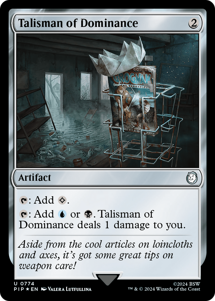 Talisman of Dominance (PIP-774) - Fallout Foil - Premium MTG Single from Wizards of the Coast - Just $7.76! Shop now at Game Crave Tournament Store