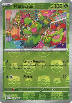 Maractus (Master Ball Pattern) 8 - SV Black Bolt Holofoil