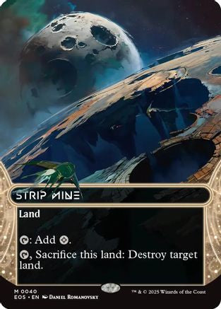Stripe Mine (0040) (Borderless) (EOS-040) - Edge of Eternities: Stellar Sights Foil