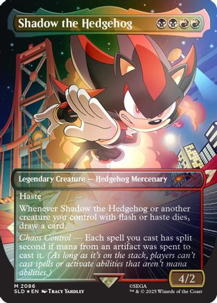 Shadow the Hedgehog (Rainbow Foil) (SLD-2086) - Secret Lair Drop Series Foil