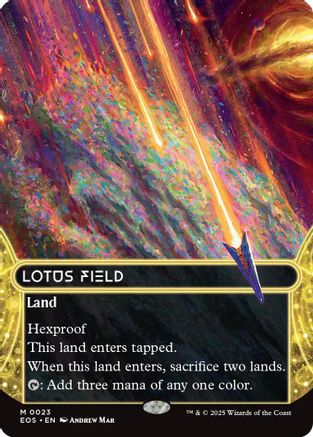 Lotus Field (0023) (Borderless) (EOS-023) - Edge of Eternities: Stellar Sights