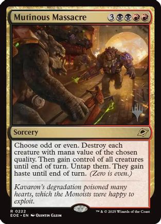 Mutinous Massacre (PPEOE-222) - Promo Pack: Edge of Eternities Foil