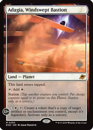 Adagia, Windswept Bastion (PPEOE-250) - Promo Pack: Edge of Eternities Foil