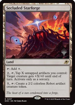 Secluded Starforge (PPEOE-257) - Promo Pack: Edge of Eternities Foil