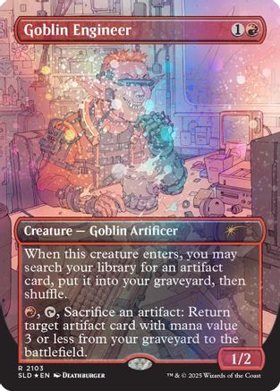Goblin Engineer (Galaxy Foil) (SLD-2103) - Secret Lair Drop Series Foil