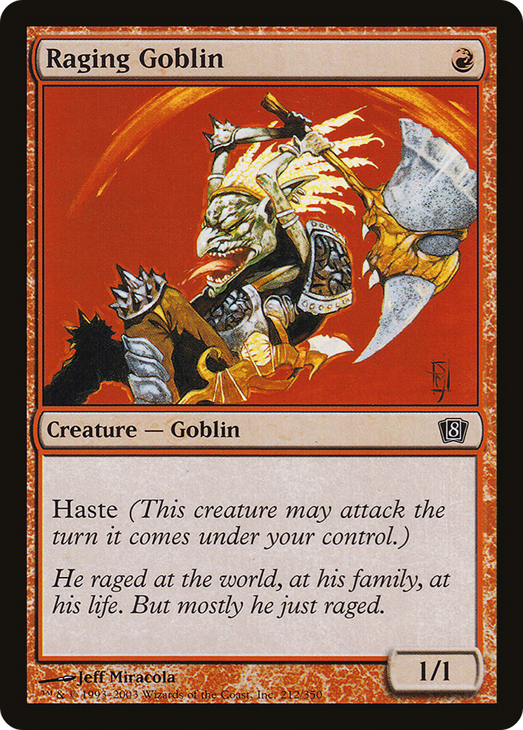 Raging Goblin (8ED-212★) - 8th Edition Foil