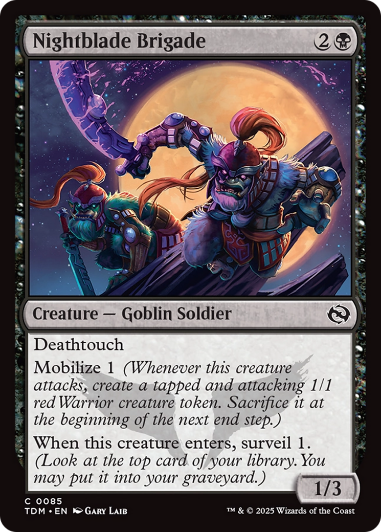 Game Crave Tournament Store - Nightblade Brigade (TDM-085)