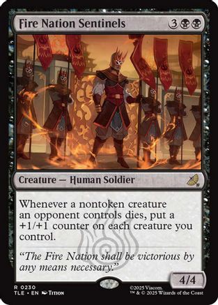 Fire Nation Sentinels (TLE-230) - Avatar: The Last Airbender: Eternal-Legal Foil