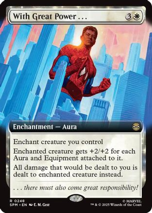 With Great Power... (Extended Art) (SPM-248) - Marvel's Spider-Man Foil