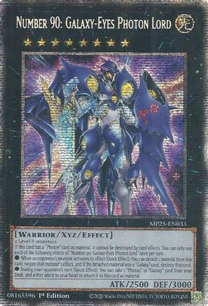 Number 90: Galaxy-Eyes Photon Lord (MP25-EN033) - 2025 Mega-Pack 1st Edition