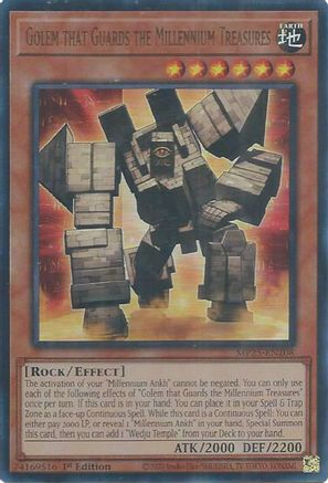Golem that Guards the Millennium Treasures (MP25-EN208) - 2025 Mega-Pack 1st Edition
