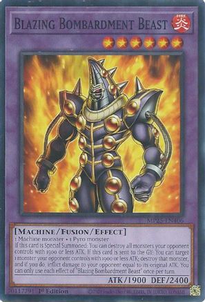 Blazing Bombardment Beast (MP25-EN406) - 2025 Mega-Pack 1st Edition