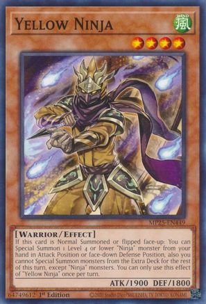 Yellow Ninja (MP25-EN449) - 2025 Mega-Pack 1st Edition