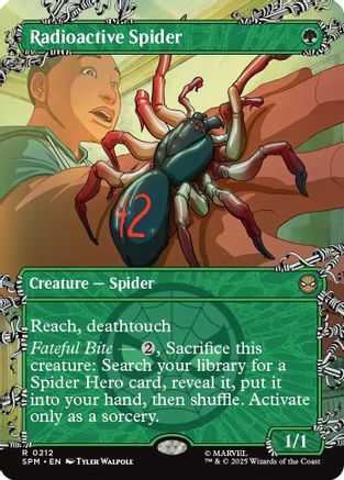 Radioactive Spider (Borderless) (SPM-212) - Marvel's Spider-Man Foil