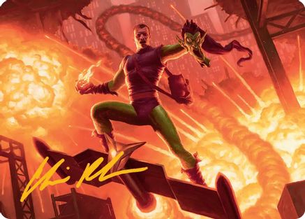 Green Goblin, Revenant Art Card (Gold-Stamped Signature) (AASPM-027) - Art Series: Marvel's Spider-Man