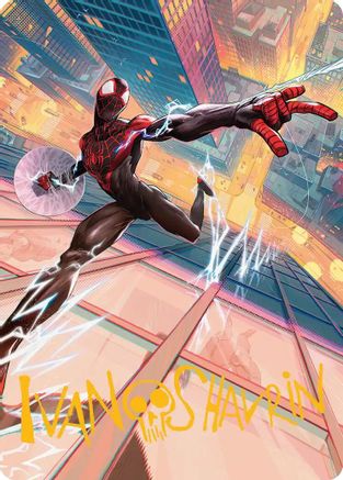 Ultimate Spider-Man Art Card (Gold-Stamped Signature) (AASPM-041) - Art Series: Marvel's Spider-Man
