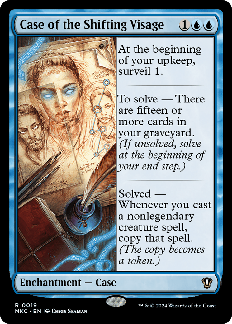 Case of the Shifting Visage (MKC-019) - Murders at Karlov Manor Commander - Premium MTG Single from Wizards of the Coast - Just $0.26! Shop now at Game Crave Tournament Store