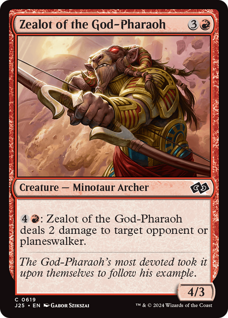 Zealot of the God-Pharaoh (J25-619) - Foundations Jumpstart - Premium MTG Single from Wizards of the Coast - Just $0.25! Shop now at Game Crave Tournament Store
