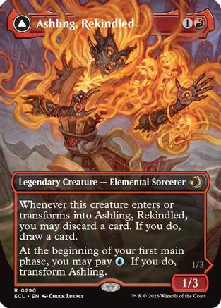 Ashling, Rekindled (Borderless) (ECL-290) - Lorwyn Eclipsed Foil