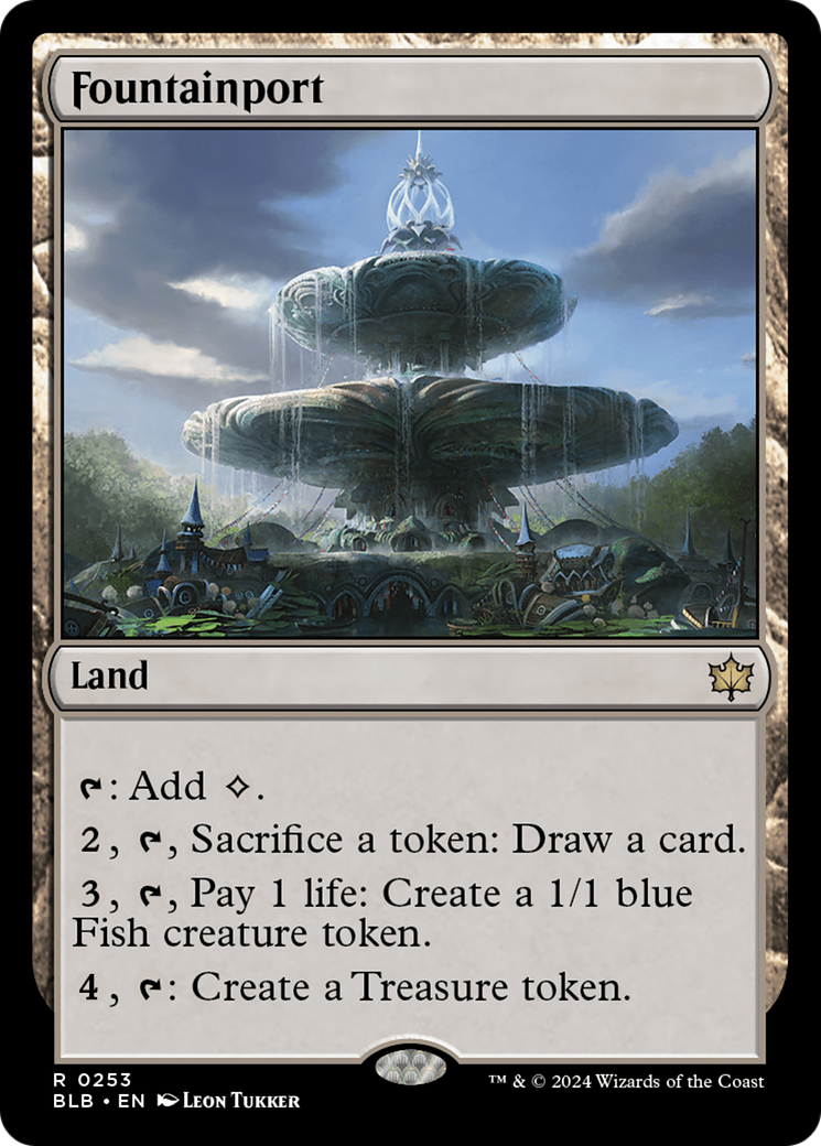 Fountainport (BLB-253) - Bloomburrow - Premium MTG Single from Wizards of the Coast - Just $1.61! Shop now at Game Crave Tournament Store