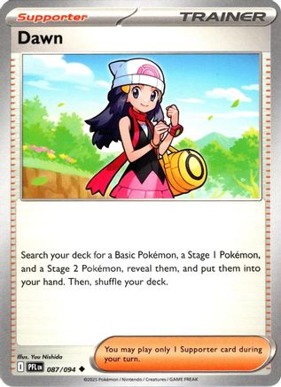 Dawn 87 - ME02 Phantasmal Flames Reverse Holofoil