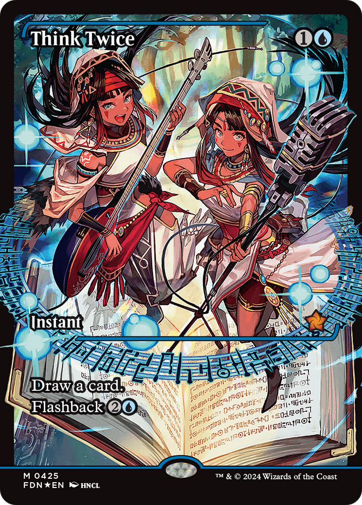 Think Twice (FDN-425) - Foundations: (Showcase) Foil - Premium MTG Single from Wizards of the Coast - Just $18.40! Shop now at Game Crave Tournament Store
