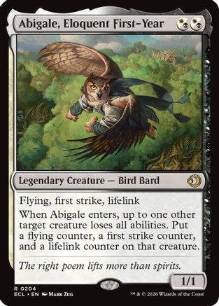 Abigale, Eloquent First-Year (ECL-204) - Lorwyn Eclipsed Foil