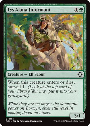 Lys Alana Informant (ECL-181) - Lorwyn Eclipsed Foil