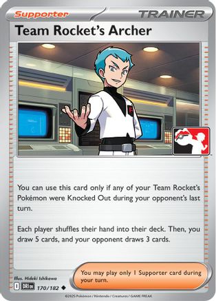 Team Rocket's Archer 170 - Prize Pack Series Cards