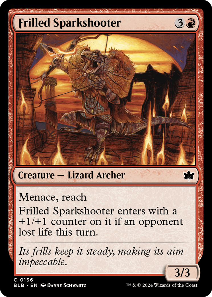 Frilled Sparkshooter (BLB-136) - Bloomburrow Foil - Premium MTG Single from Wizards of the Coast - Just $0.26! Shop now at Game Crave Tournament Store