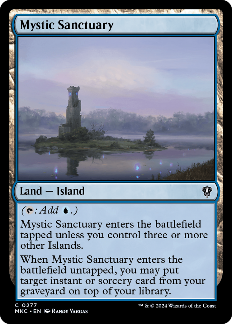 Mystic Sanctuary (MKC-277) - Murders at Karlov Manor Commander - Premium MTG Single from Wizards of the Coast - Just $1.15! Shop now at Game Crave Tournament Store