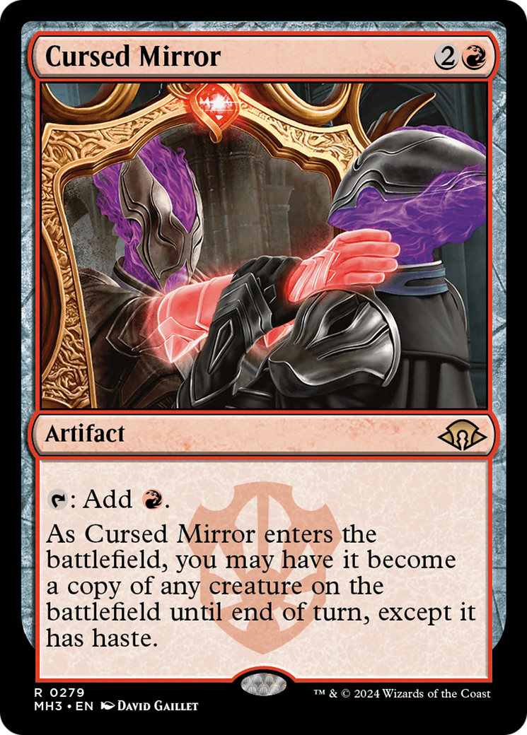Magic the Gathering Modern Horizons 3 Rare Cursed Mirror #279