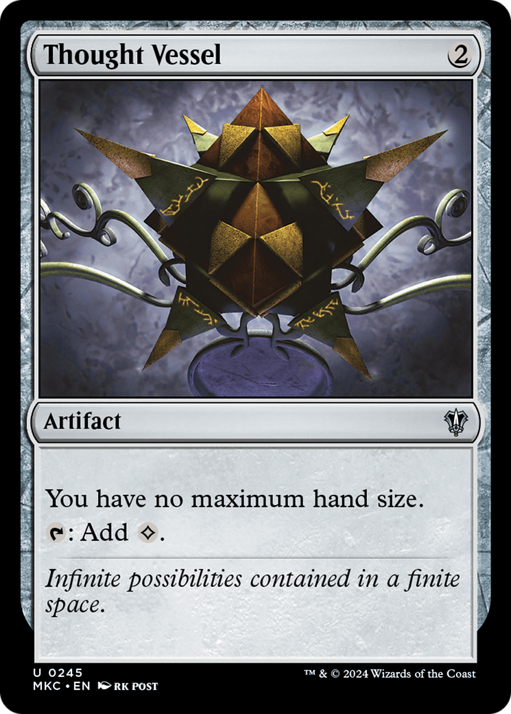 Thought Vessel (MKC-245) - Murders at Karlov Manor Commander - Premium MTG Single from Wizards of the Coast - Just $0.83! Shop now at Game Crave Tournament Store