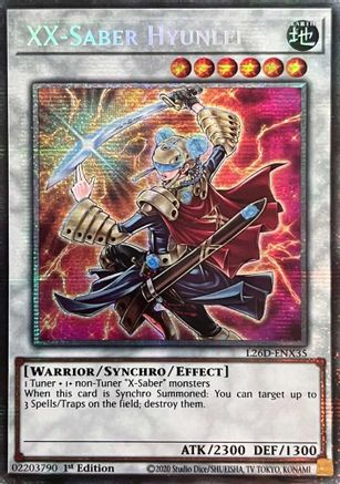 XX-Saber Hyunlei (Starlight Rare) (L26D-ENX35) - Legendary Modern Decks 2026 1st Edition