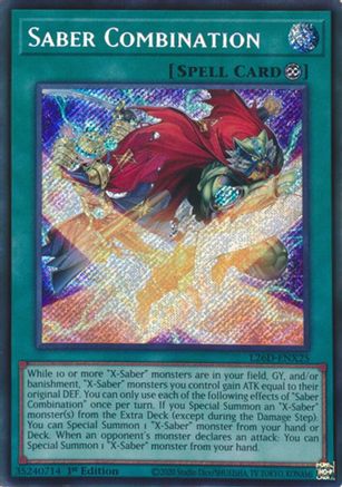 Saber Combination (Secret Rare) (L26D-ENX25) - Legendary Modern Decks 2026 1st Edition