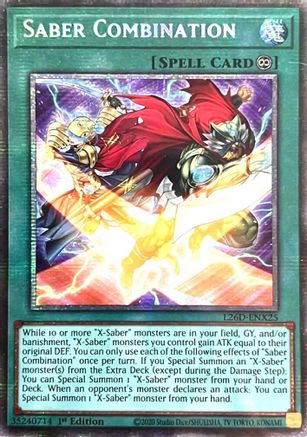 Saber Combination (Starlight Rare) (L26D-ENX25) - Legendary Modern Decks 2026 1st Edition