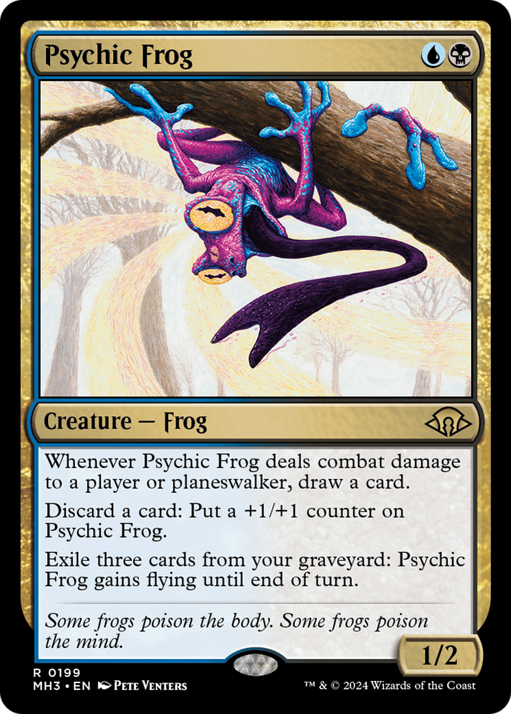 Psychic Frog (MH3-199) - Modern Horizons 3 - Premium MTG Single from Wizards of the Coast - Just $4.48! Shop now at Game Crave Tournament Store