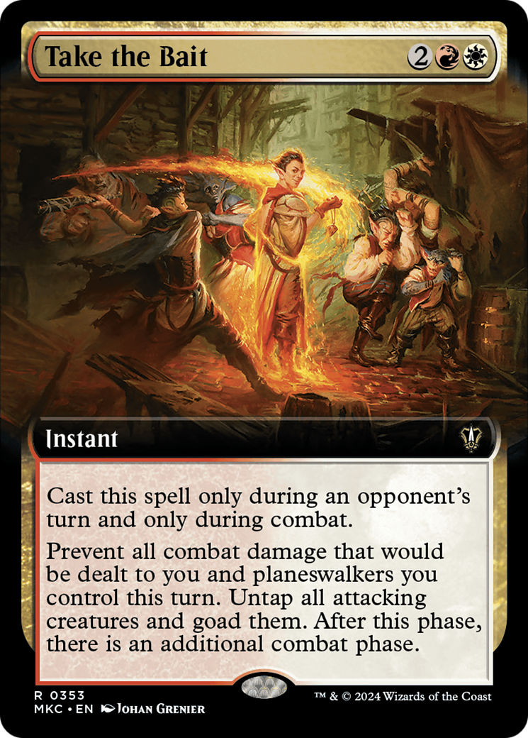 Take the Bait (MKC-353) - Murders at Karlov Manor Commander: (Extended Art) - Premium MTG Single from Wizards of the Coast - Just $1.36! Shop now at Game Crave Tournament Store