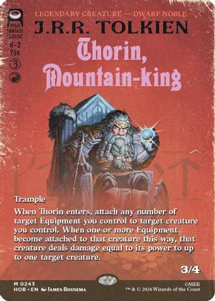Thorin, Mountain-king (Borderless) (HOB-243) - The Hobbit Foil