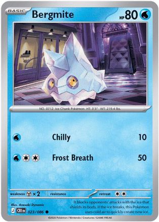 Bergmite 23 - ME04 Chaos Rising Reverse Holofoil