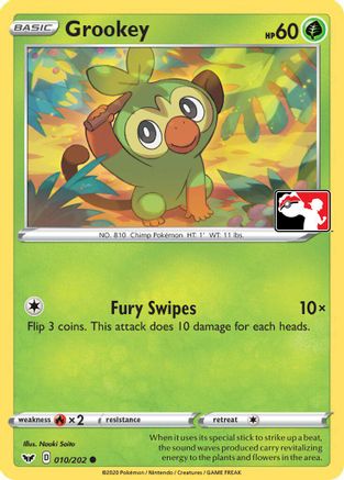 Grookey (Library Exclusive) 11 - Miscellaneous Cards & Products Reverse Holofoil