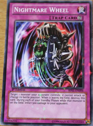 Nightmare Wheel (Starfoil) (BP01-EN096) - Battle Pack: Epic Dawn Unlimited - Premium Yugioh Single from Konami - Just $0.76! Shop now at Game Crave Tournament Store