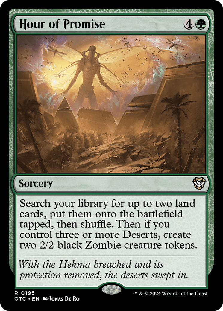Hour of Promise (OTC-195) - Outlaws of Thunder Junction Commander - Premium MTG Single from Wizards of the Coast - Just $0.25! Shop now at Game Crave Tournament Store