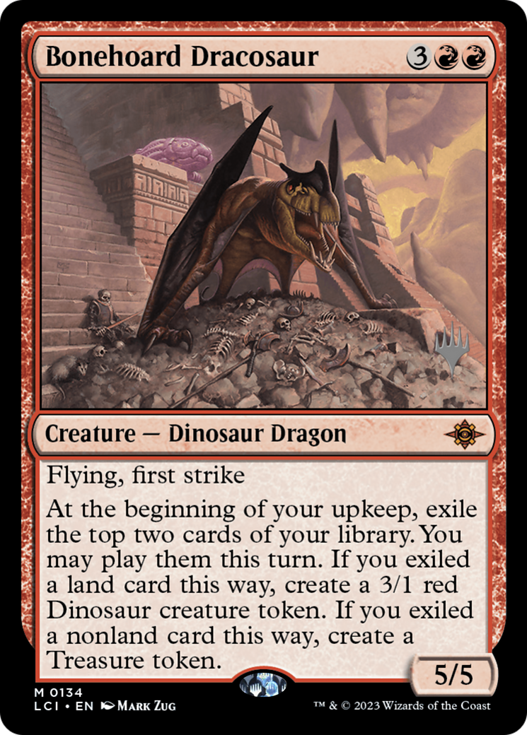 Bonehoard Dracosaur (PLCI-134P) - The Lost Caverns of Ixalan Promos - Premium MTG Single from Wizards of the Coast - Just $6.99! Shop now at Game Crave Tournament Store