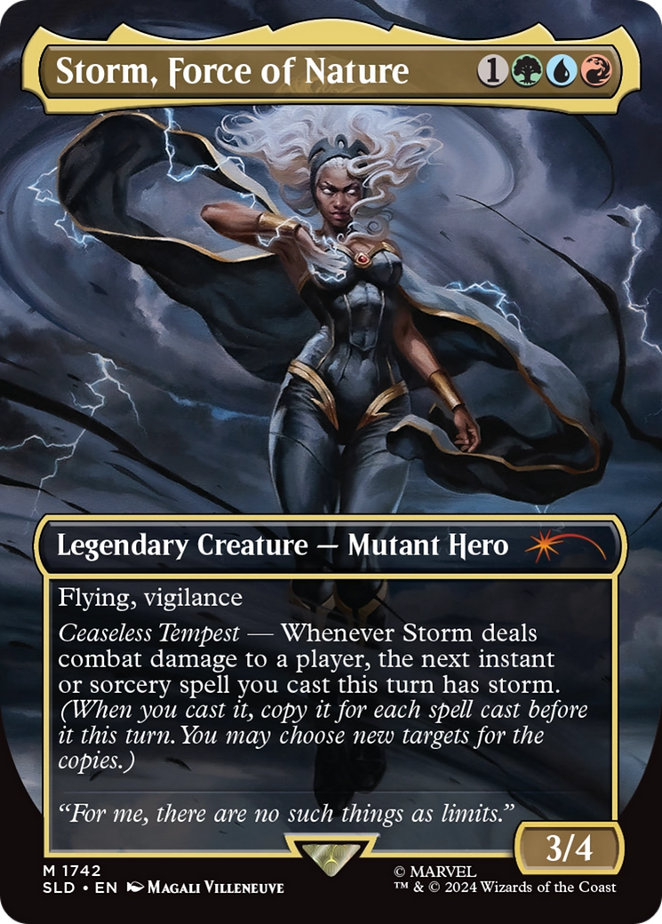 Storm, Force of Nature (SLD-1742) - Secret Lair Drop (Borderless) - Premium MTG Single from Wizards of the Coast - Just $32.03! Shop now at Game Crave Tournament Store