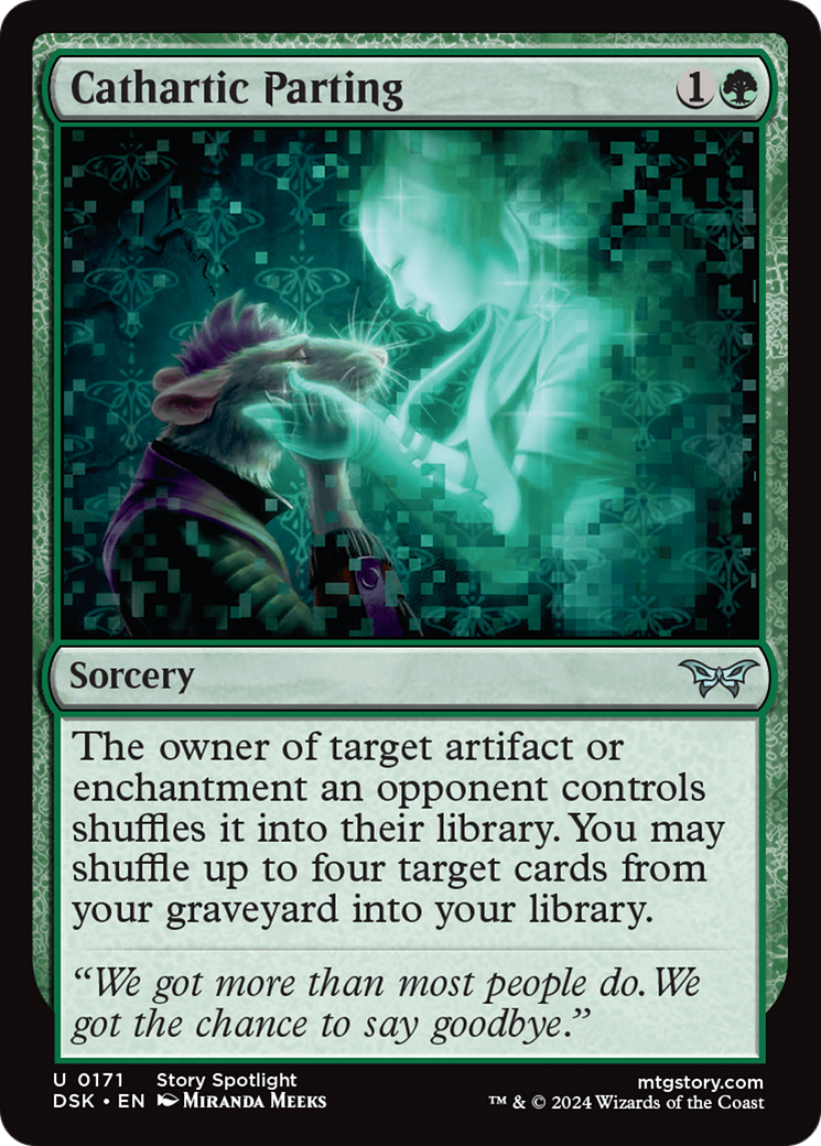 Cathartic Parting (DSK-171) - Duskmourn: House of Horror - Premium MTG Single from Wizards of the Coast - Just $0.25! Shop now at Game Crave Tournament Store