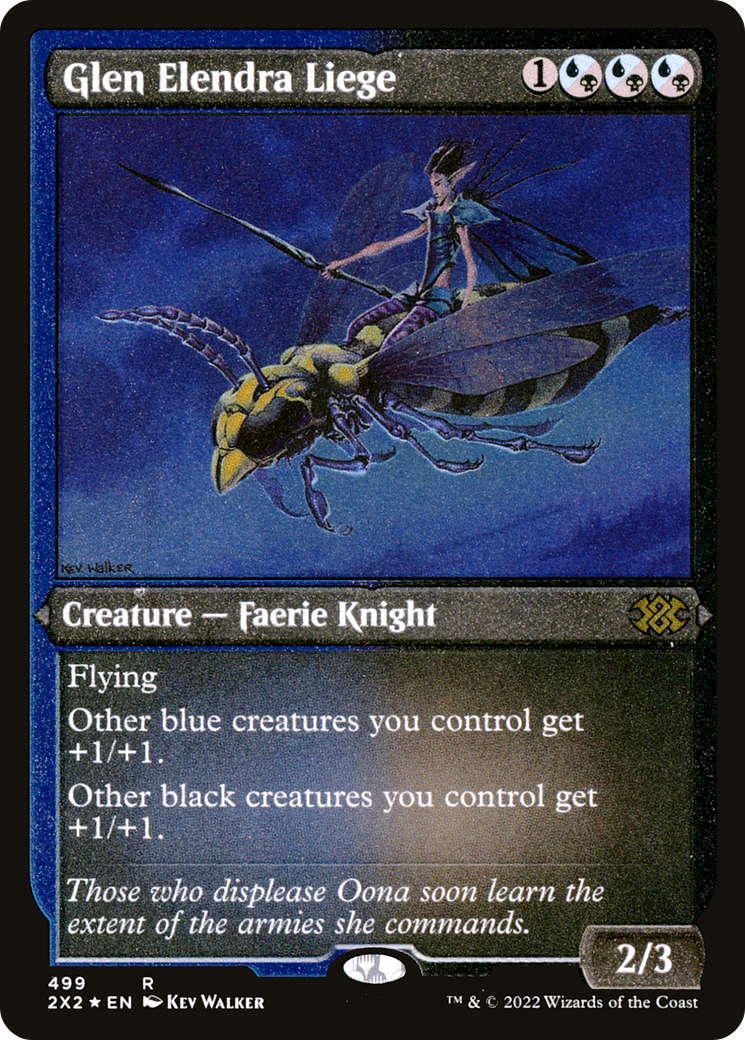 Glen Elendra Liege (Foil Etched) (2X2-499) - Double Masters 2022 Foil