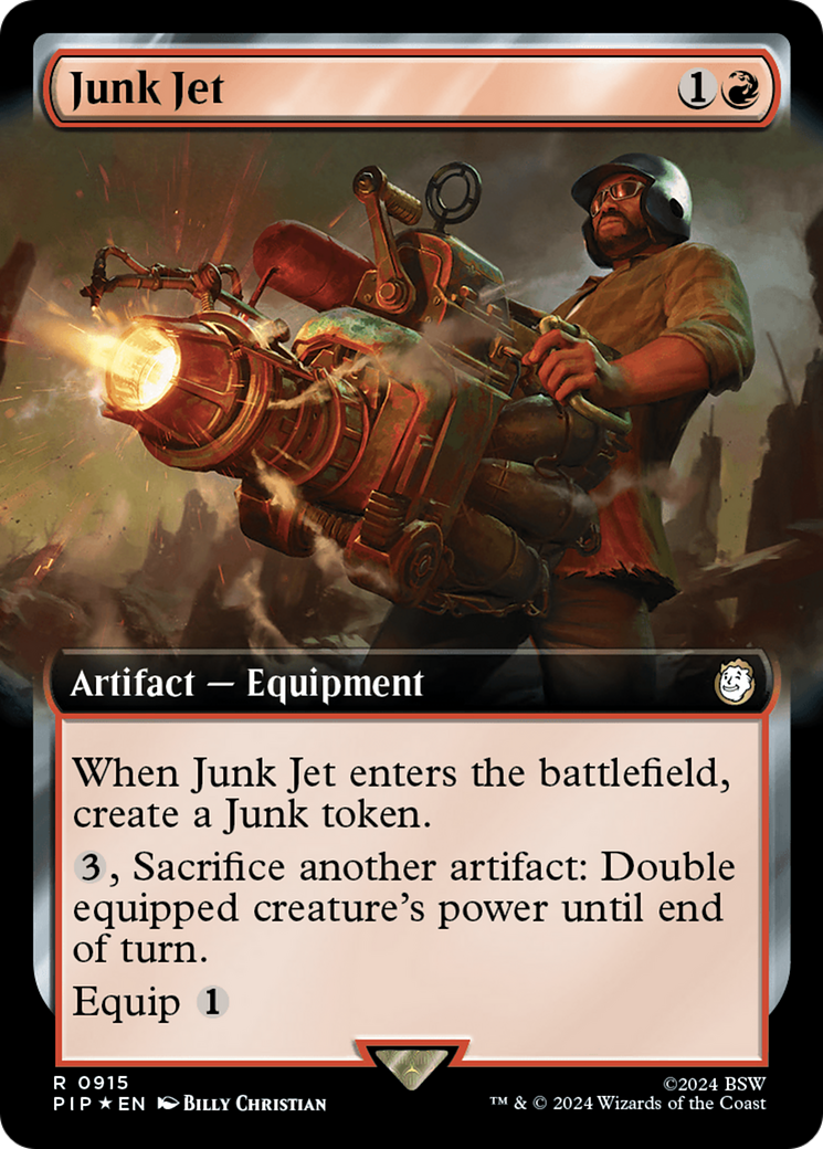 Junk Jet (PIP-915) - Fallout: (Extended Art) Foil - Premium MTG Single from Wizards of the Coast - Just $0.75! Shop now at Game Crave Tournament Store