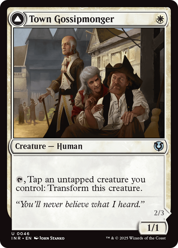 Town Gossipmonger (-046) - Innistrad Remastered - Premium MTG Single from Wizards of the Coast - Just $0.25! Shop now at Game Crave Tournament Store