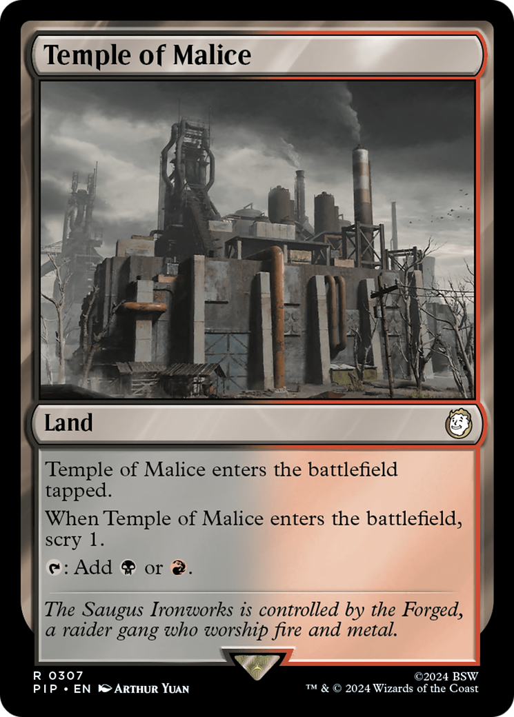 Temple of Malice (PIP-307) - Fallout - Premium MTG Single from Wizards of the Coast - Just $0.25! Shop now at Game Crave Tournament Store